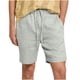 thumbnail image 1 of Pantalones de Hombre Elástico Cintura Músculo Casual Imitación Algodón Lino Textura Atado Cinco Cuartos de Pantalones Cortos, 1 of 8