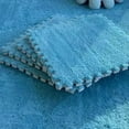 thumbnail image 4 of 10PCS Plush Puzzle Foam Floor Mat, Square Interlocking Carpet Tiles  Tiles Play Mat Baby Play Mats Baby Puzzle Mat Children Rug Soft Climbing Area Rugs, 4 of 8
