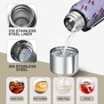 thumbnail image 3 of 20 Oz Purple Boston Terrier Puppy Coffee Tumbler Double Wall Insulated Stainless Steel Water Bottle | Metal Reusable Thermoses Flask with Cup Cap | Leak & Sweat Proof with Anti-Dust Lid, 3 of 7