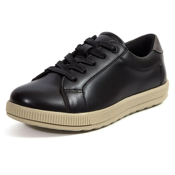 Deer Stags Boy's Joshua Sneaker, Black/Grey, 7 Big Kid