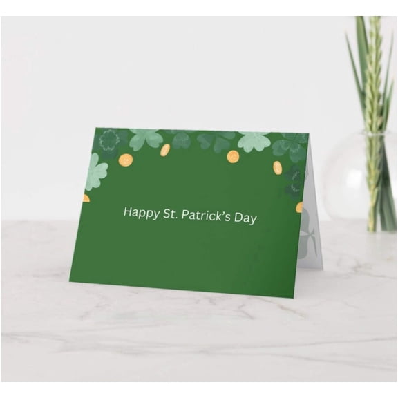 St. Patrick's Day Green Greeting - 3 Cards