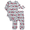 Light Gray Heather, variant on Sweethearts Baby Girls Valentine's Day Long Sleeve Bodysuit with Matching Joggers, 2-Piece Set, Sizes Newborn-12M