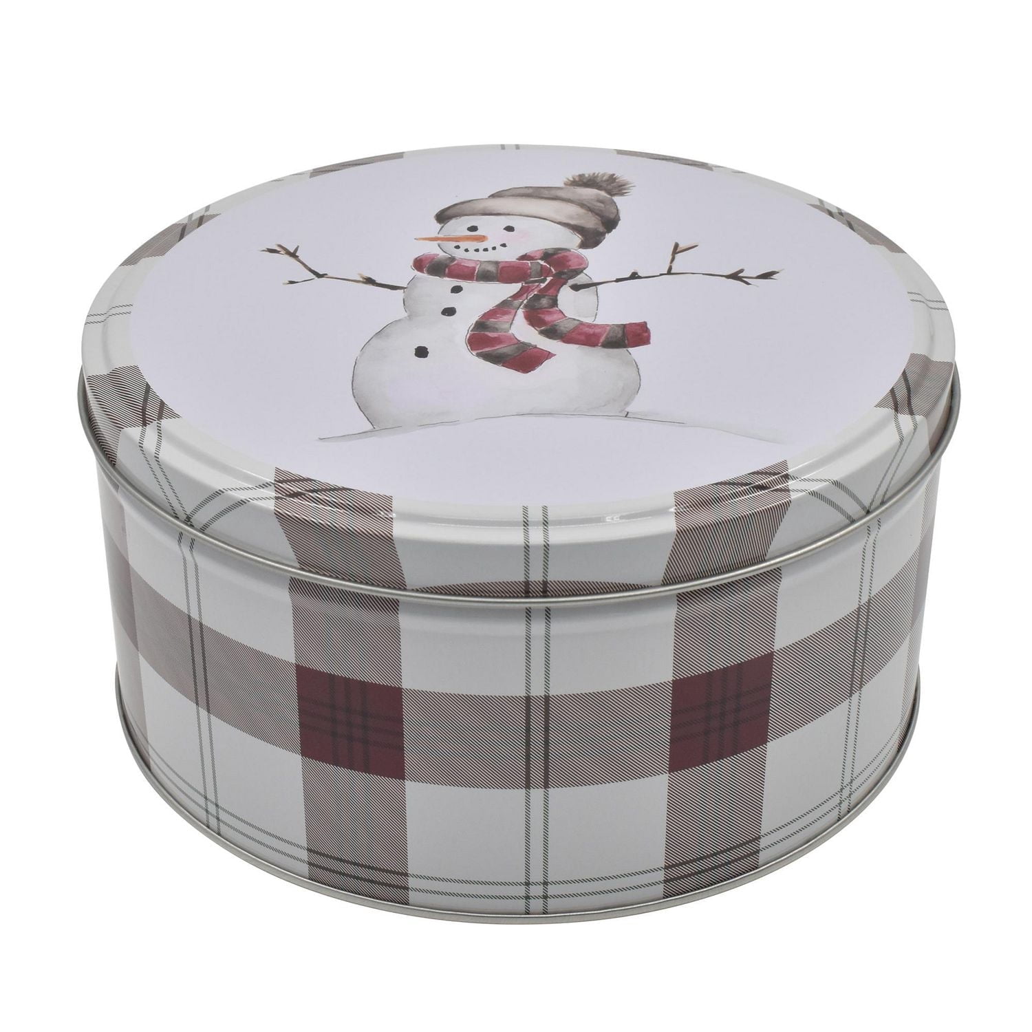 HOLIDAY TIME ROUND TIN MEDIUM