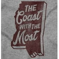 thumbnail image 2 of Coast With The Most Mississippi Men's Graphic T Shirt Tees Brisco Brands S, 2 of 4
