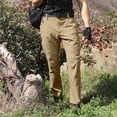 thumbnail image 4 of Leodye Pantalons Tactiques pour Hommes, Pantalons Cargo de Randonnée Résistants à l'Eau Légers Pantalons de Travail Extérieurs pour Hommes Multi-Poches Ripstop Khaki TG(TG), 4 of 4