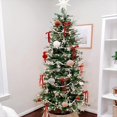 thumbnail image 5 of 12 Piezas de Lazos de Terciopelo para Árbol de Navidad, Lazos de Cinta Roja para Navidad, Accesorios para Pajaritas Hechos A Mano para Regalo de Navidad, 5 of 5