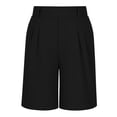 thumbnail image 4 of Kinrui Boys Flat Front Pleat Dress Shorts Casual Formal Classic School Uniform Shorts with Pocket 5-15 Years, 4 of 7