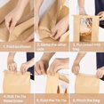 thumbnail image 3 of HLONK 20 Bread Bags with Reusable Ties - Homemade Sourdough Bread Storage Bags Brown Paper Bagel Loaf Bakery Bags with Window Toast Bags with Resealable Ties Disposable Baked Goods Sale P, 3 of 5