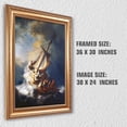 thumbnail image 2 of Christ in The Storm On The Sea of Galilee by Rembrandt van Rijn Golden Framed Size:36 x 30 inches,Image Size:30x24 inches,The World Classic Art Reproductions for HomeDécor, 2 of 6