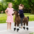 thumbnail image 6 of DEYGIA Ride on Horse for Kids with Reins and Cowboy Hat, Riding Horse Toy for 4 to 8 Years, (35.43'' Height) Ride on Horse Plush Walking Animal, Max Load 165LBS, 6 of 7