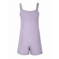 thumbnail image 5 of Women'S Summer Fashionable Short Jumpsuits, Casual Sleeveless Jumpsuits with Pockets Lavender  XXXL, 5 of 7