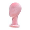 thumbnail image 2 of Cabeza de maniquí calva, cabeza de maniquí independiente, modelo de exhibición de peluca, cabeza de peluca de terciopelo para anteojos, decoración del Altura 33cm, 2 of 10