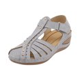thumbnail image 2 of AXXD Wedge Sandals for Women 9.5 Sandals With Arch Support Summer Casual Comfortable Hollowed Out Sandals, 2 of 5