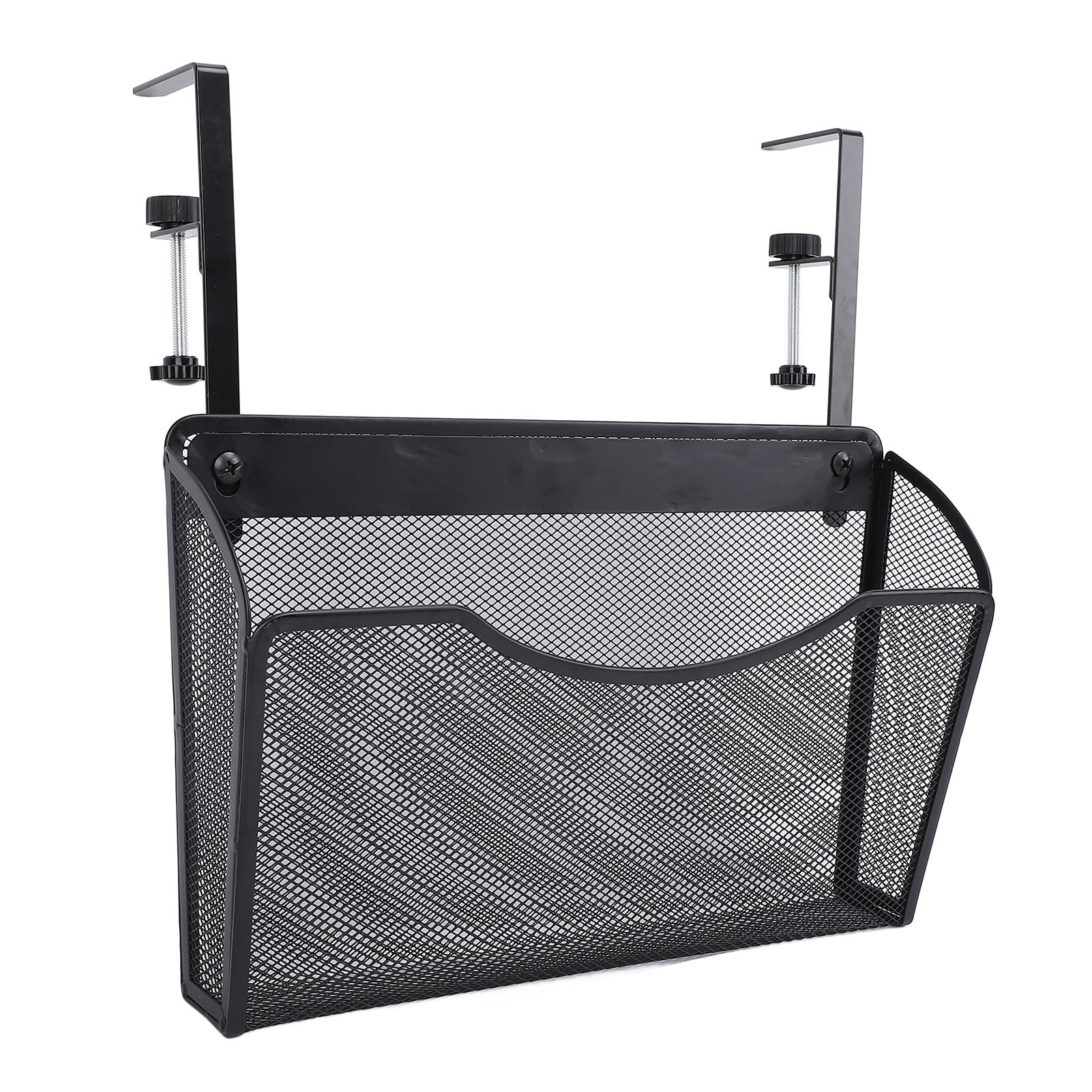 Desk Side Storage, Hanging Desk Organizer, Adjustable Clamp On Desk Organizer, No Drill Side Desk Organizer, Desk Storage Holder for Office and Home, Clamp On Cable Management Tray