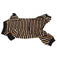 thumbnail image 2 of Dog Pajamas, Yellow And White Stripes 4 Legged Dog Pajamas Exquisite Attractive For Parties ANGGREK EB2110, 2 of 8