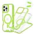 thumbnail image 3 of ShieldFlex Magnetic for iPhone 16 Pro Max Case, Compatible with MagSafe, Military Grade Drop Protection Transparent Clear Shockproof with Anti-Fingerprint Phone Case,Clear Green, 3 of 5