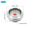 thumbnail image 2 of Uxcell Air Compressor Oil Sight Glass, M33x2 Male Thread Aluminum Alloy Oil Liquid Level Parts with O-ring 2 Pack, 2 of 6
