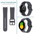 thumbnail image 1 of Silicone Sports Watch Wrist Strap Color Clasp for Samsung Galaxy Watch4 40/44mm, 1 of 9