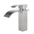 thumbnail image 1 of Grifo monomando TUNC lavabo agua fría caliente cascada acero inoxidable, 1 of 4