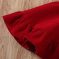 thumbnail image 6 of Toddler Baby Girls Corduroy Suspender Skirt Ruffle Hem Solid Color Sleeveless Strap Overall Dress, 6 of 6