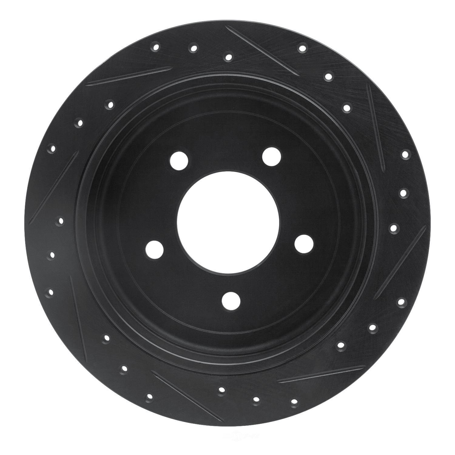 Dynamic Friction Company 633-54173L DFC Brake Rotor - Drilled And Slotted - Black