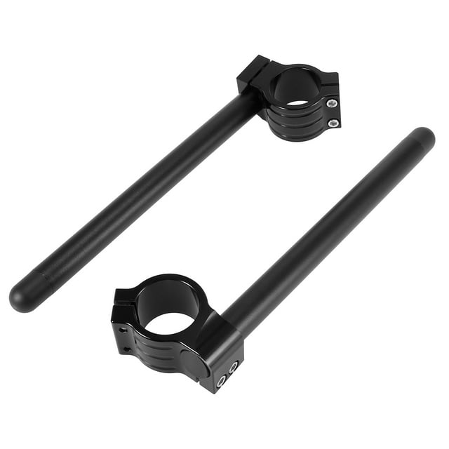 Unique Bargains 1 Paire Guidon de Moto Réglable 41mm, Barre de Guidon Universelle de Remplacement Noire