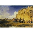 thumbnail image 2 of Alexandre-Gabriel Decamps 24x17 Gold Ornate Framed and Double Matted Museum Art Print Titled - The Watering Place (C. 1832), 2 of 4