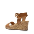 thumbnail image 3 of Sandalia DREAM PAIRS NINI-8 Camel Plataforma con Cuña y Tacón de 7.5 cm, 3 of 7