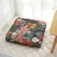 thumbnail image 3 of Floral Floor Pillow 22x22 Inch Large Square Meditation Cushion, Dutch Velvet, Soft & Supportive for Yoga & Lounge (Botanical Print), 3 of 7