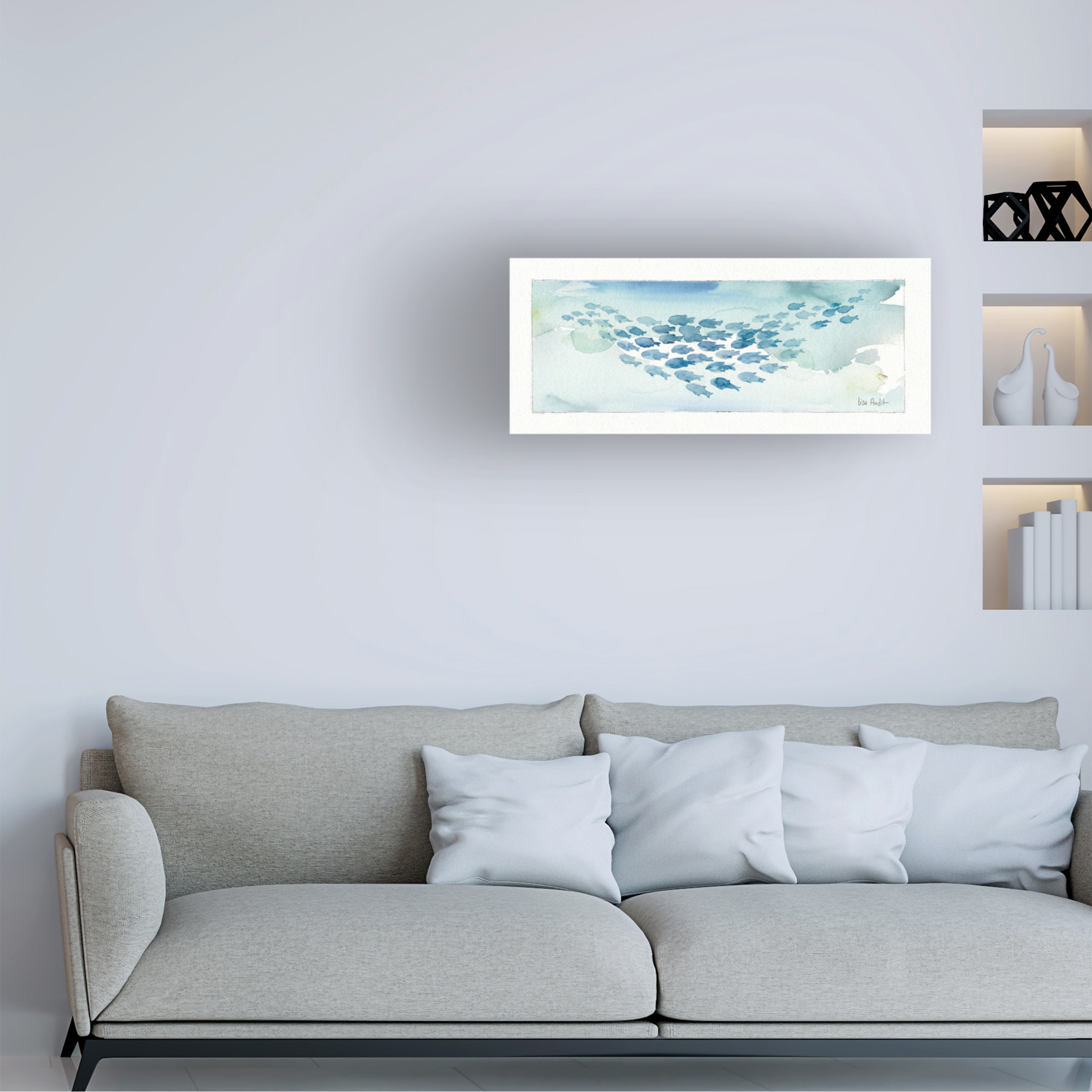 Trademark Fine Art 'Sea Life One' Canvas Art by Lisa Audit