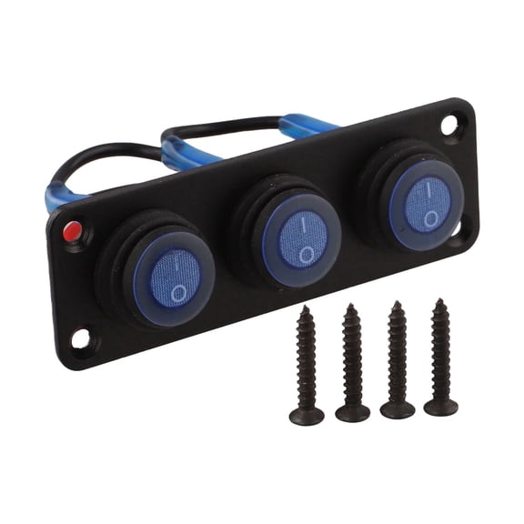Baguer Marine Electrical Switch Waterproof Switch Panel 12V Dc Compatibility High Strength Materials Led Indicator Lights