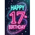 thumbnail image 4 of 17th Birthday Themed Shiny Decorated Backdrop Banner Happy Birthday Party Supplies Photography Props Photo Booth Decorations Celebration Event Party Decor Background, 4 of 4