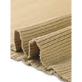thumbnail image 5 of INSPIRE CHIC Women's Fall Winter Long Sleeve V Neck Ruched Drawstring Waist Side Slit Knit Bodycon Midi Sweater Dresses Khaki M, 5 of 6