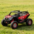 thumbnail image 1 of CazToi UTV pour Enfants 24V 2 Places 4RM Télécommande Moteur 300W avec Musique Lumières, 1 of 7