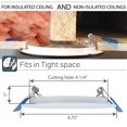 thumbnail image 4 of Nadair SL4-900SQ-WH3KBN LED Slim Panel Light, 1pk, Single Pack, 4 of 4