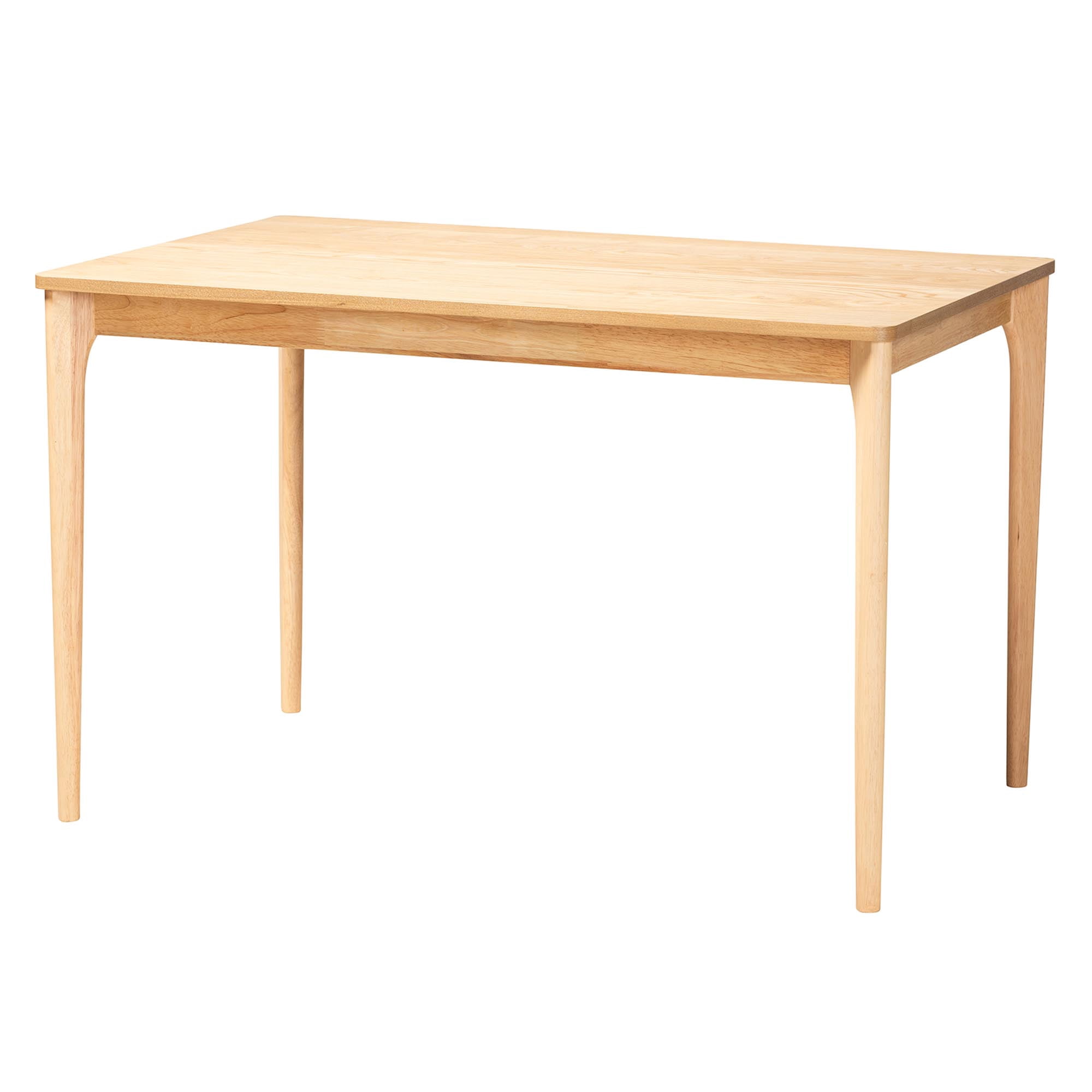 Baxton Studio Sherwin Mid-Century Modern Natural Oak Finished Wood Dining Table