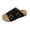 Black_003, variant on Domuza Women Double Buckle Slide Sandals, Adjustable Strap Cork Footbed Slip On Shoes, Comfortable Casual Summer Footwear Khaki 7(EU-38)