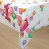 Plastic Pink Balloons 1st Birthday Table Cover, 84" x 54"