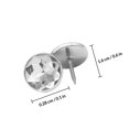 thumbnail image 2 of CRILSTYLEO 50Ud Clavos Decorativos Transparentes Para Sofá Ideales Para Muebles Y Tableros, 2 of 8