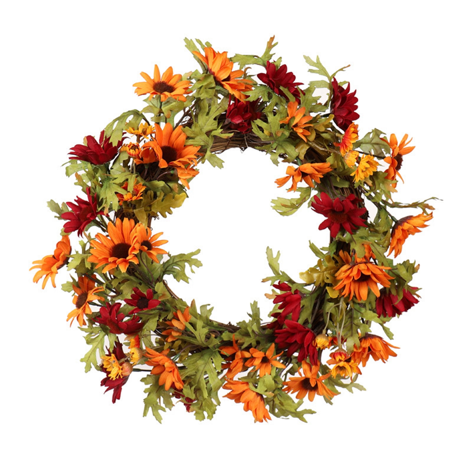 PersonalhomeD Fall Wreath, Artificial Fall Wreath for Front Door Fall