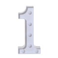 thumbnail image 2 of AMERTEER Alphabet LED Digital Lights Light Up White Plastic Digital Standing Hanging 7, 2 of 2