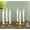 Gold, variant on 6Pcs Flameless Electric Taper Candles with Remote Control Timer, Flickering 3D Wick Effect Battery Operated LED Candlesticks for Christmas Windowsill Decor