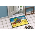 thumbnail image 2 of Carolines Treasures APH0079JMAT Pig Sunbathing on the Beach Door Mat Indoor Rug or Outdoor Welcome Mat 24x36 Doormat, 2 of 4