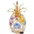thumbnail image 3 of Matashi 24K Gold Plated Highly Polished Mini Pineapple Ornament with Genuine Crystals, 3 of 5