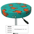 thumbnail image 4 of Lsque Colorful Crab Pattern Round Bar chair cushion covers Velvet Fabric Premium Comfort Protects from Scratches and Stains for 14-17 Inch Chair-12 inch, 4 of 7