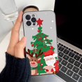 thumbnail image 3 of Funda de teléfono de Año Nuevo de dibujos animados de Navidad para iPhone 15 14 11 12 13 Mini Pro XS Max Cover 6 7 8 Plus X XR SE 2020 Funda Shell, 3 of 5