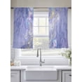 thumbnail image 5 of Whale Sheer Curtains 54 Inch Long 2 Panels, Watercolor Blue Purple Whale Jellyfish Fish Gradient Purple Light Filtering Rod Pocket Curtains, Sheer Voile Drapes for Living Room Bedroom, 52"x54", 5 of 8