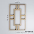 thumbnail image 3 of Ekena Millwork 10 1/4"W x 15 3/8"H x 3/8"T Medium Hastings Decorative Fretwork Wood Wall Panels, Red Oak, 3 of 3