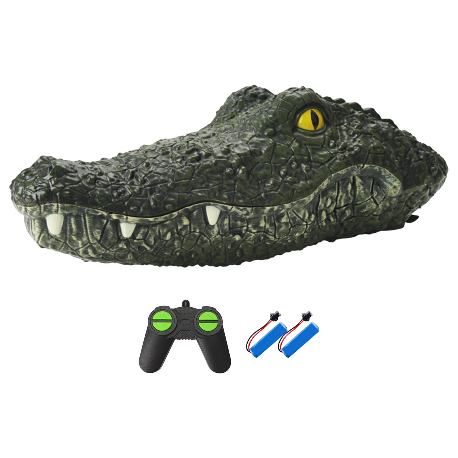 Loygkgas New Waterproof RC Boat 2.4GHz Simulation Alligator Head Prank