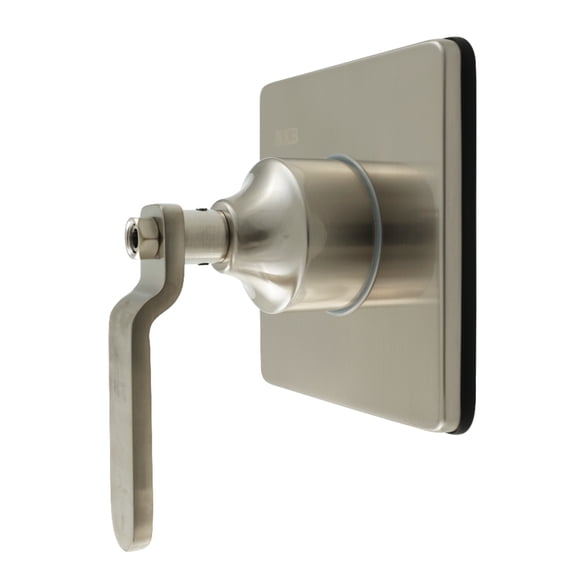 Kingston Brass KS3048KL Whitaker Single-Handle Three-Way Diverter Valve with Square Trim Kit in Brushed Nickel